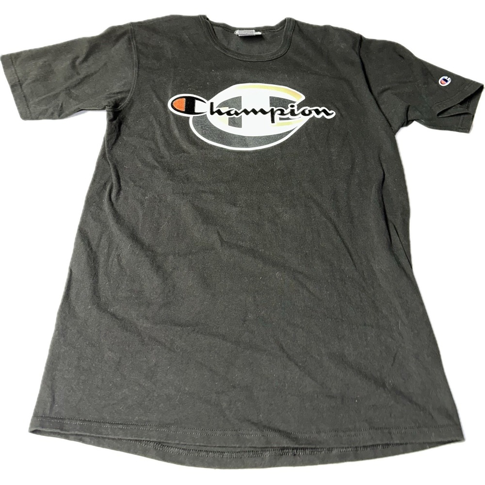 Champion Shirt Men's Adult Large Black‎ Logo Graphic Casual Lightweight